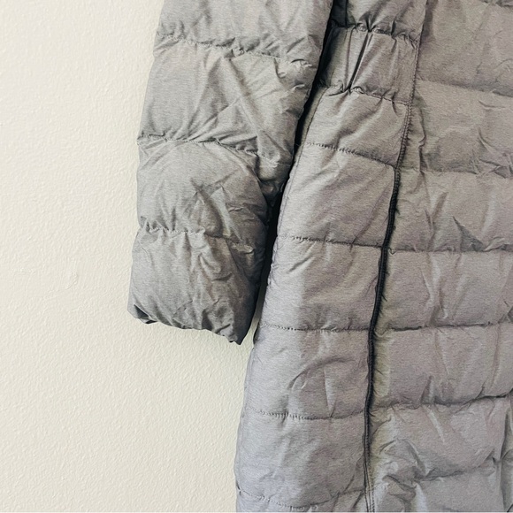 The North Face Women’s Puffer Coat Long Gray Hooded Jacket - Picture 6 of 7